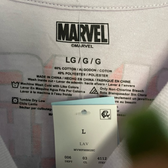 Marvel Black Panther Tee Shirt (Lavender) Size (L) - Picture 6 of 7